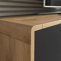 TV-meubel Asmund - 2-deurs incl. lade - Wotan Eiken v2