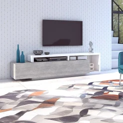 TV-meubel Bologna - Grijs / Wit