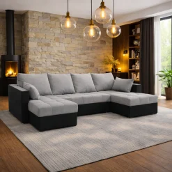 U-Bank Kos - Universeel - Slaapbank met opbergruimte - Zitcomfort Stevig