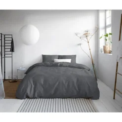 Uni Satijn Antraciet