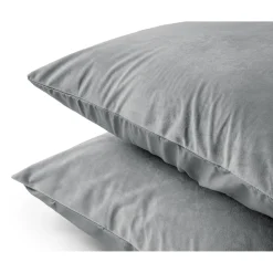 Velvet Kussensloop Fluweel Grijs (2 in 1)