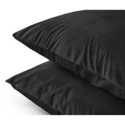 Velvet Kussensloop Fluweel Zwart (2 in 1)