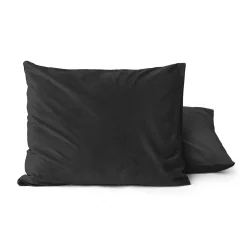 Velvet Kussensloop Fluweel Zwart (2 in 1)