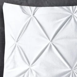 Velvet Pintuck Kussensloop Fluweel Wit (2 in 1)