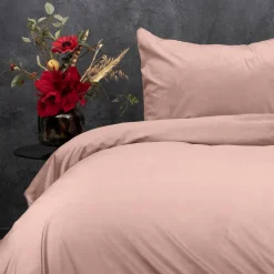 Velvet Uni Dekbedovertrek Roze