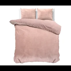 Velvet Uni Dekbedovertrek Roze