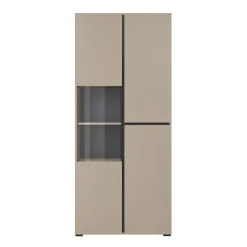 Vitrinekast Crotone - 2-deurs - Taupe