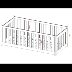 Vloerbed Cato - Kinderbed - Leverbaar in 8 kleuren!