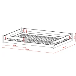 Vloerbed Fin - Wit - Direct Leverbaar!