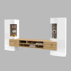 Wandcombinatie Koblenz - Wotan Eiken / Wit