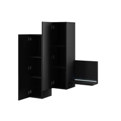 Wandkast Bologna - Zwart