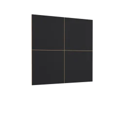 Wandpaneel Celano - Vierkant - Wotan Eiken / Zwart