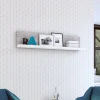 Wandplank Bologna - Grijs / Wit