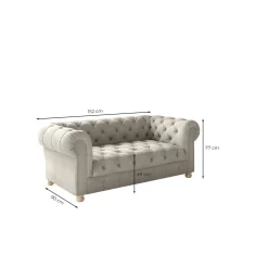 Zitbank Chicago – Ruime keuze in stoffen en kleuren