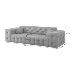 Zitbank Malibu – Universele opstelling – Ruime keuze in stoffen en kleuren